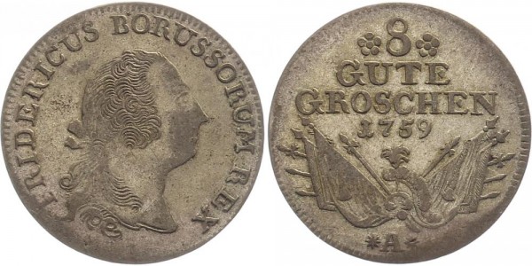 Preussen 8 Groschen 1759 A Friedr. Wilhelm II.