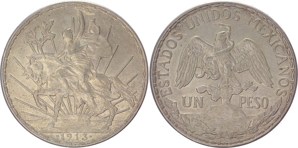 Mexico 1 Peso 1913 Caballito