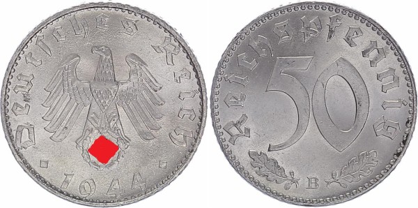 Drittes Reich 50 Reichspfennig 1944 B