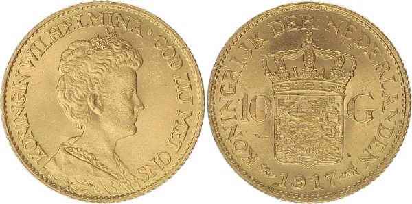 Niederlande 10 Gulden 1913 - Wilhelmina