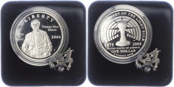 USA 1 Dollar 2004 - Thomas Alva Edison