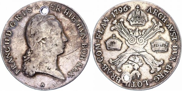 Österreich 1/2 Kronentaler 1796 A Franz II., 1792 - 1835