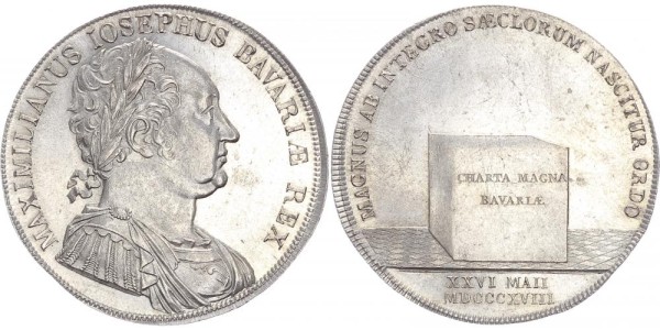 Bayern Konventionstaler 1818 - Maximilian I. Joseph 1806-1825