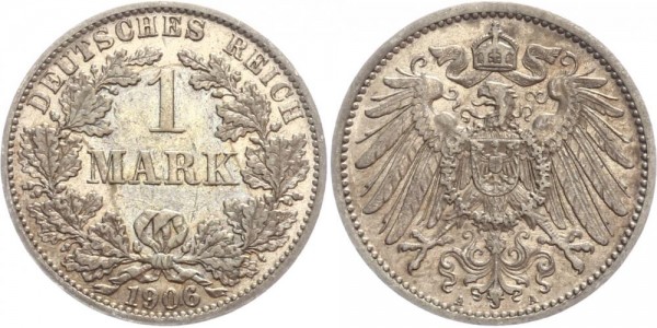Deutsches Reich 1 Mark 1906 A Großer Adler