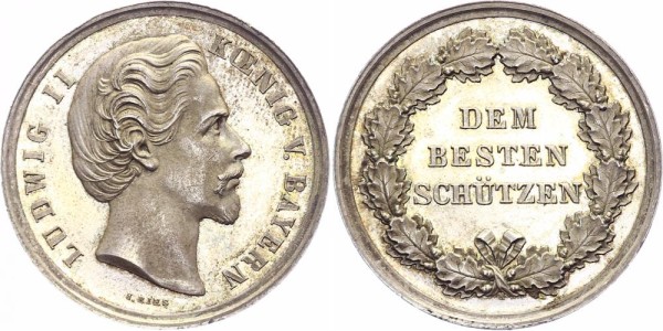 Bayern Schützenmedaille o.J. - Ludwig II.