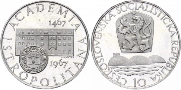Tschechoslowakei 10 Kronen 1967 - Uni Bratislava