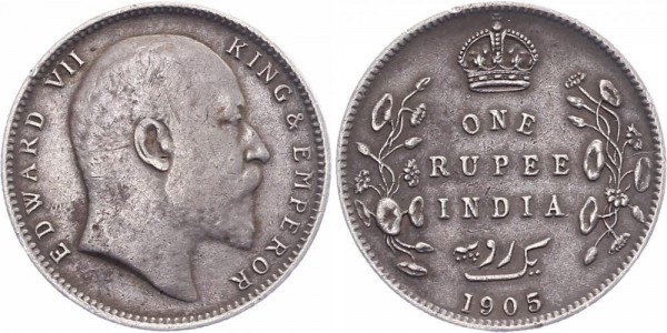 Indien 1 Rupie 1905 - Edward VII