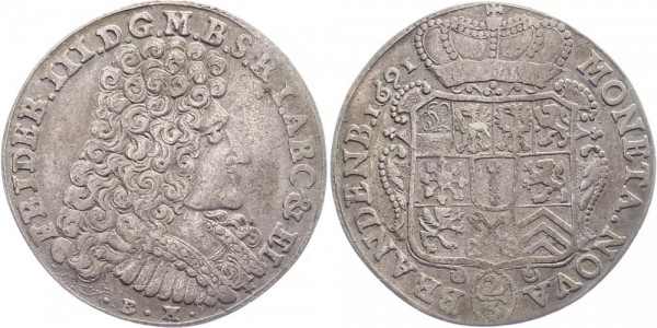 Brandenburg-Preußen ⅔ Taler 1691 - Friedrich III.