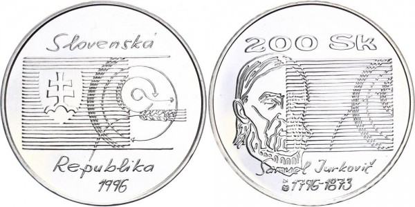 Slowakei 200 Kronen 1996 - SAMUEL JURKOVIC