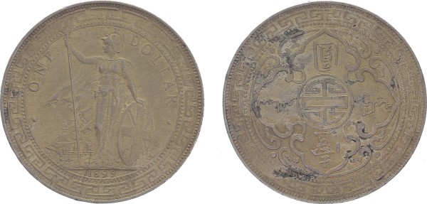 Großbritannien Trade Dollar 1899 Victoria 1837-1901