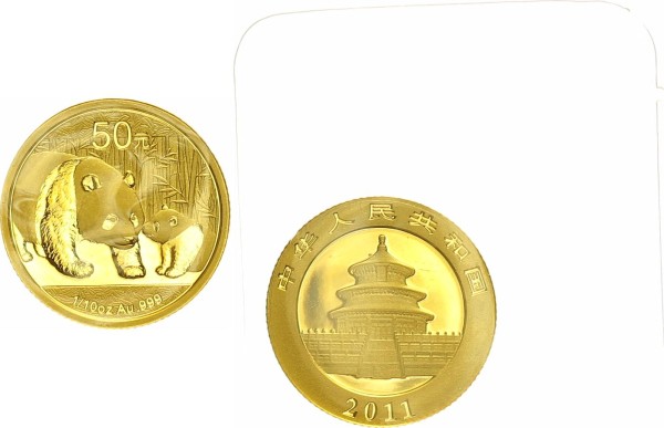 China 50 Yuan (1/10 Unze) 2011 - Panda