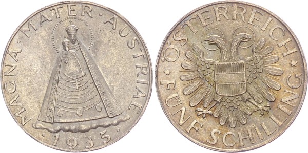 Österreich 5 Schilling 1935 - Magna Mater