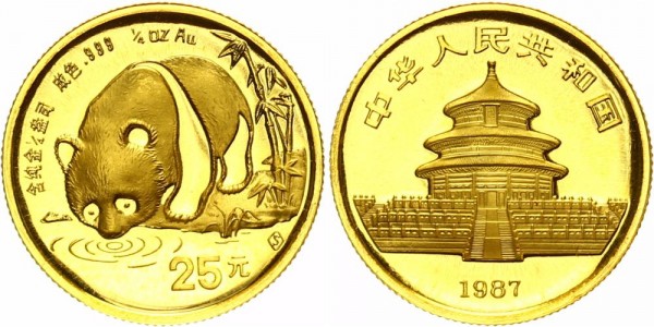 China 25 Yuan (1/4 Oz) 1987 - Panda