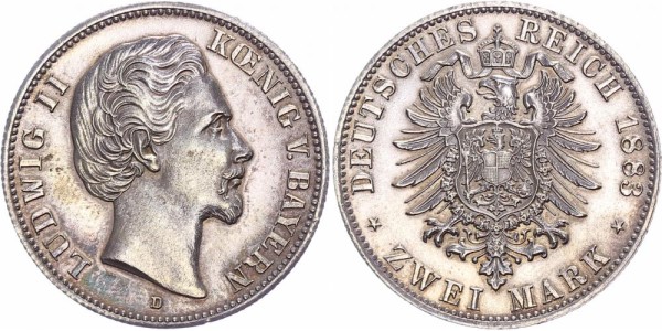 Bayern 2 Mark 1883 - Ludwig II