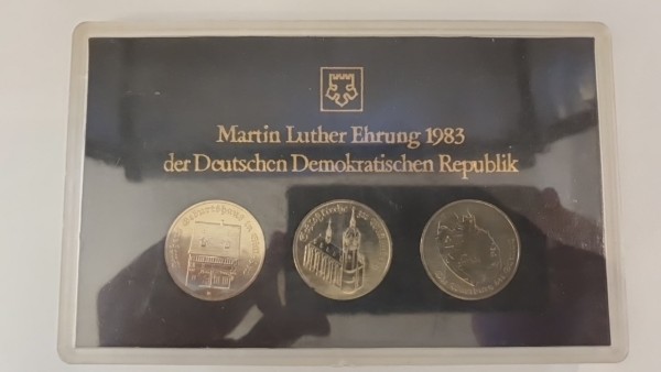 DDR 3x5 Mark 1983 Martin Luther Ehrung 1983
