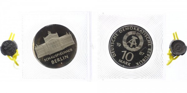 DDR 10 Mark 1987 - Schauspielhaus Berlin