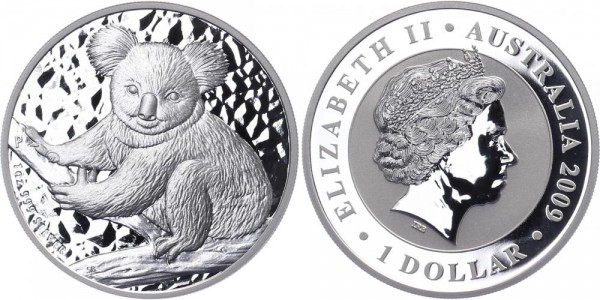 Australien 1 Dollar 2009 - Koala - Lunar Serie