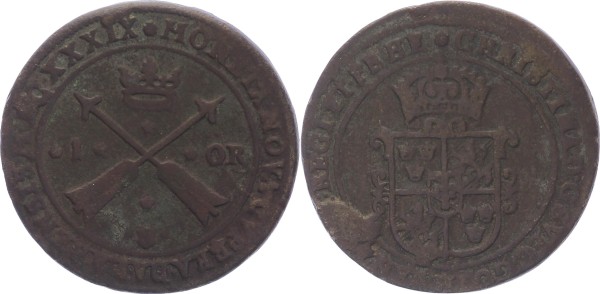 Schweden. Christina (1632-1654). 1 Ore 1640