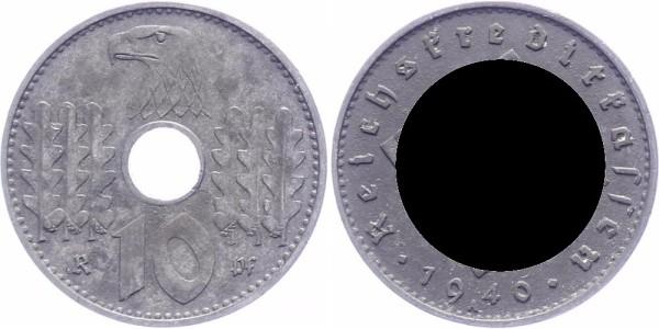 Reichskreditkassen 10 Reichspfennig 1940 A Drittes Reich