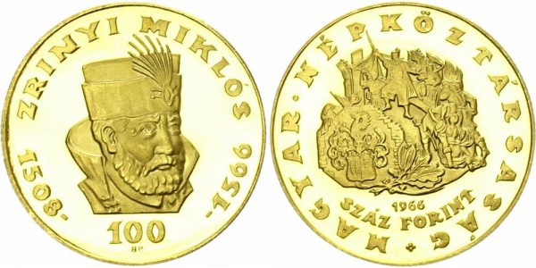 Ungarn 100 Forint 1966 Miklós Zrínyi