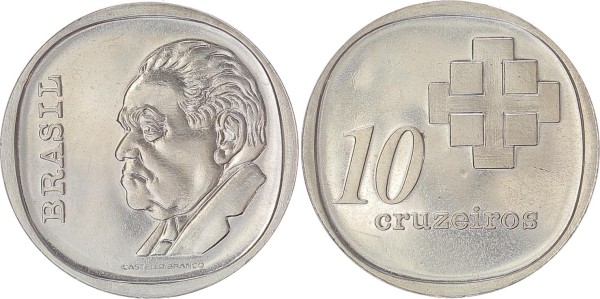 Brasilien 10 Cruzeiros, 1975 10-jähriges Jubiläum - Zentralbank