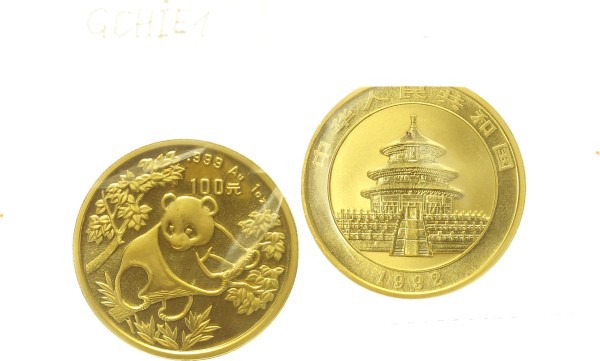 China 100 Yuan (1 Oz) 1992 - Panda