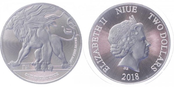 Niue 2 Dollars 2018 - Löwe
