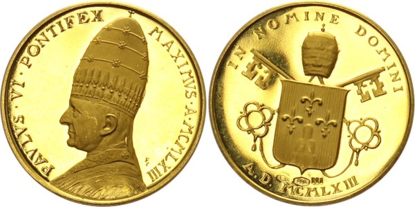 Vatikan Goldmedaille 1963 - Paulus