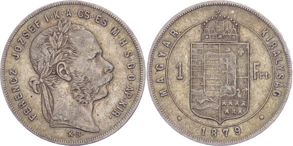 Österreich-Ungarn 1 Forint 1879 KB Franz Josef