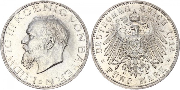 Bayern 5 Mark 1914 - Ludwig III.