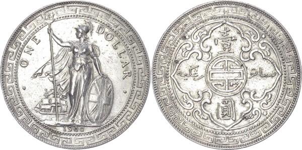 Großbritannien Trade Dollar 1900 B (Bombay) Edward VII.