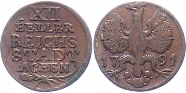 Aachen 12 Heller 1791