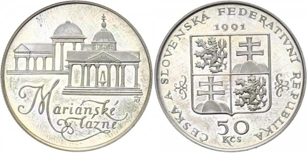 Tschechoslowakei 50 Kronen 1991 - Marienbad