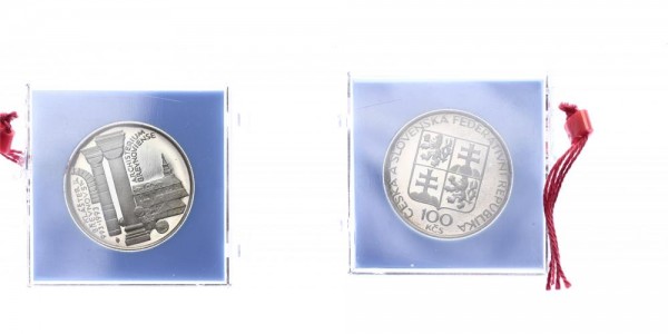 Tschechoslowakei 100 Kronen 1993 - Brewnow Kloster Prag