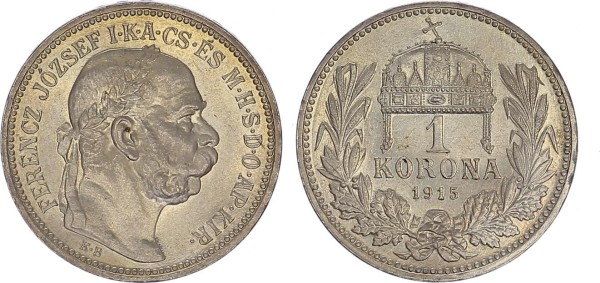 Österreich-Ungarn 1 Korona 1915 Franz Joseph 1848-1916