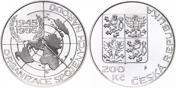 Tschechien 200 Kronen 1995 - UN, Vereinte Nationen