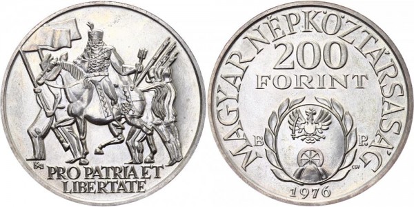 Ungarn 200 Forint 1976 - War Of Independence