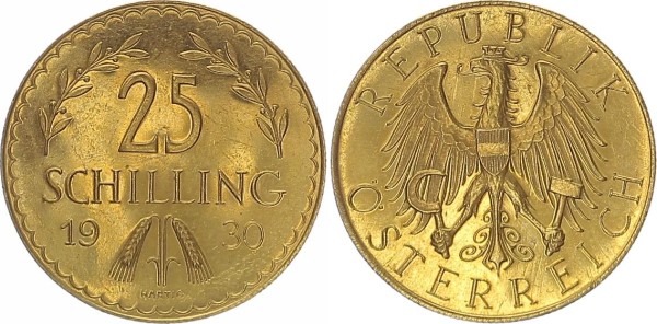 Österreich 25 Schilling 1930 1. Republik 1919-1934