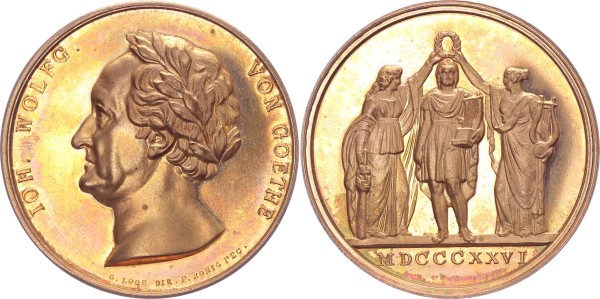 Deutschland Bronzemedaille 1826 - Goethe