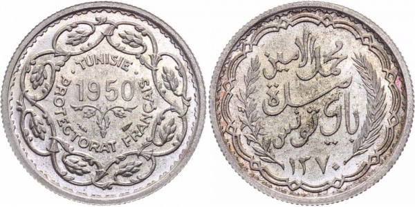 Tunesien 10 Francs 1950 - Französisches Protektorat
