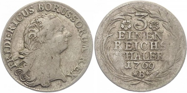 Preussen 1/3 Taler 1769 B Friedr. Wilhelm II.