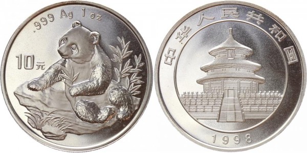 China 10 Yuan 1998 - Panda