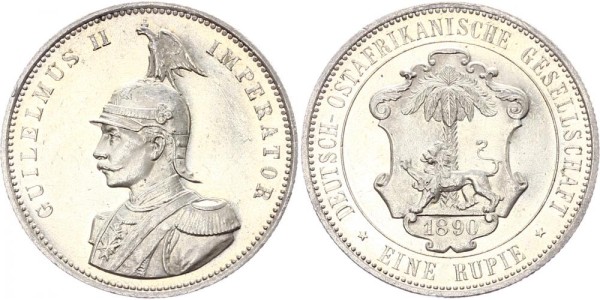 Deutsch Ostafrika 1 Rupie 1890 - Wilhelm II.