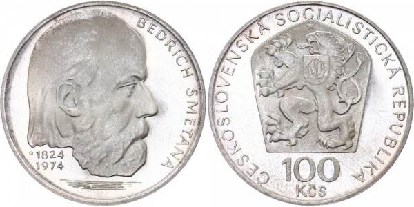 Tschechoslowakei 100 Kronen 1974 - Smetana