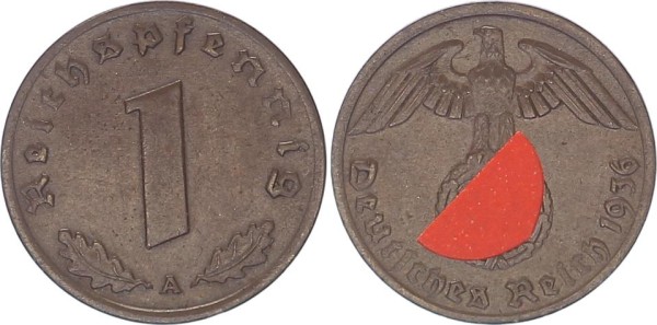 Drittes Reich 1 Reichspfennig 1936 A Kursmünzen 1933-1945