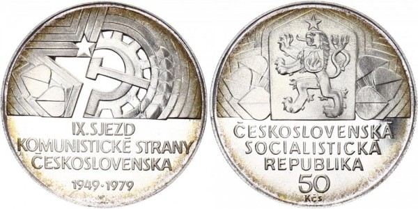 Tschechoslowakei 50 Kronen 1979 - 30 J. Kommun. Partei