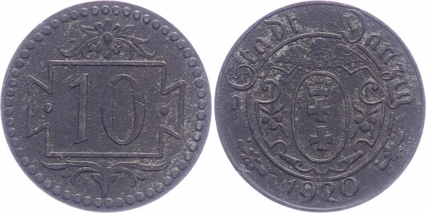 Danzig 10 Pfennig 1920 - Notgeld
