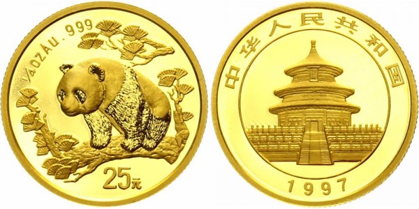 China 25 Yuan (1/4 Oz) 1997 - Panda