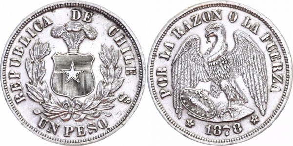 Chile 1 Peso 1878