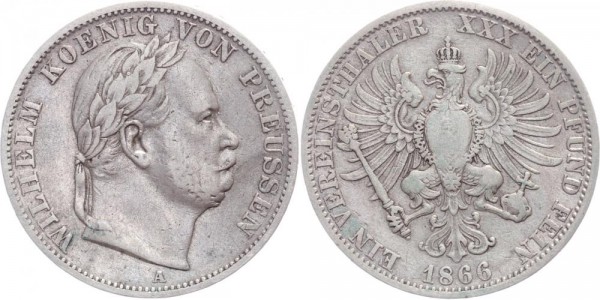Preussen Taler 1866 - Wilhelm I.